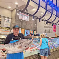 Seafood Shop Scales with Label Printer